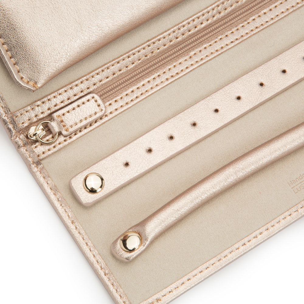 WOLF 1834 - Palermo Jewelry Roll - Rose Gold
