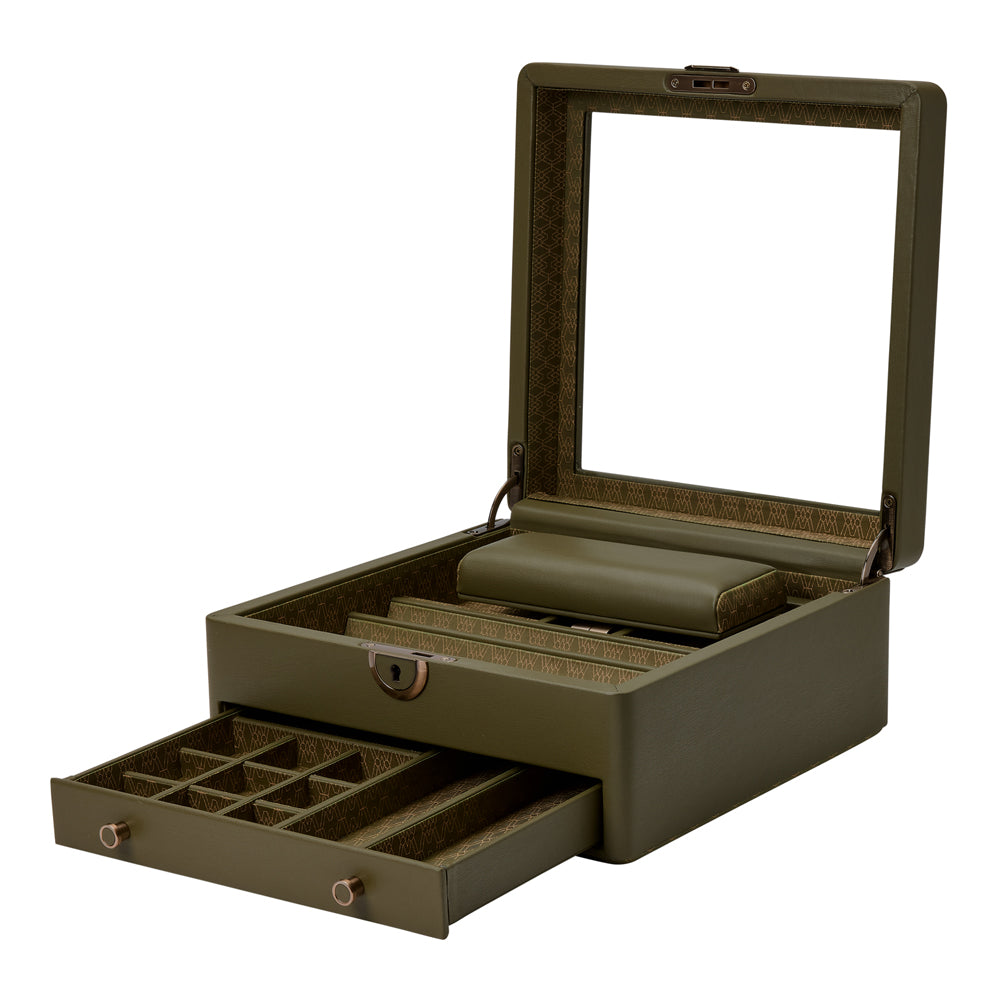 WOLF 1834 - Earth Watch Stand Box - Olive