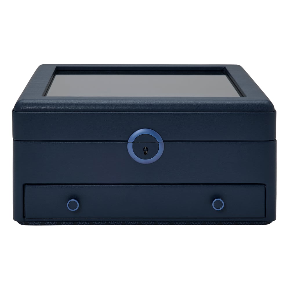 WOLF 1834 - Earth Watch Stand Box - Midnight Blue