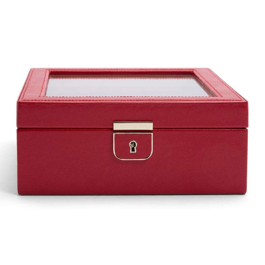 WOLF - Palermo 6 Piece Watch Box, Red