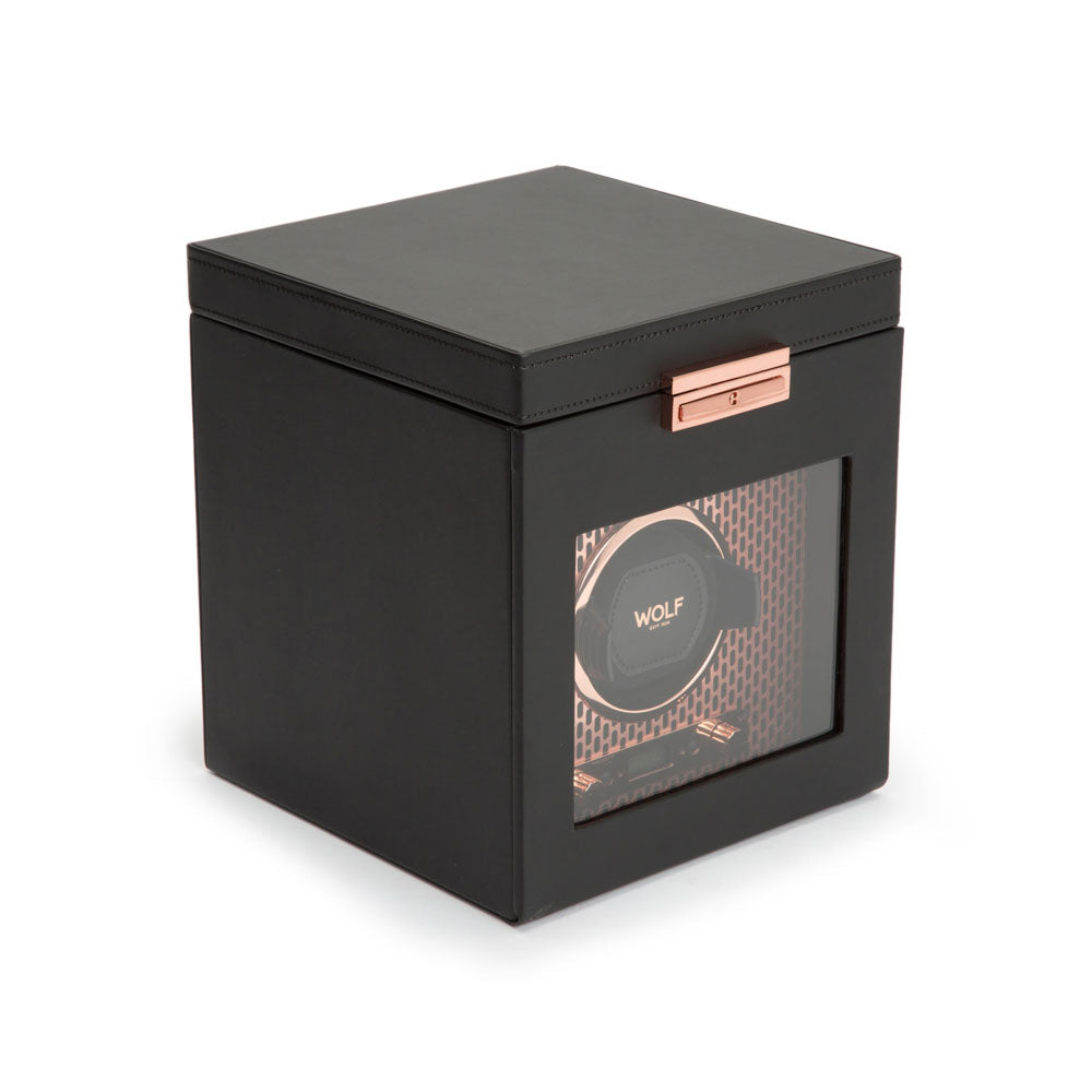 WOLF 1834 - Axis Single Watch Winder With Storage - Copper