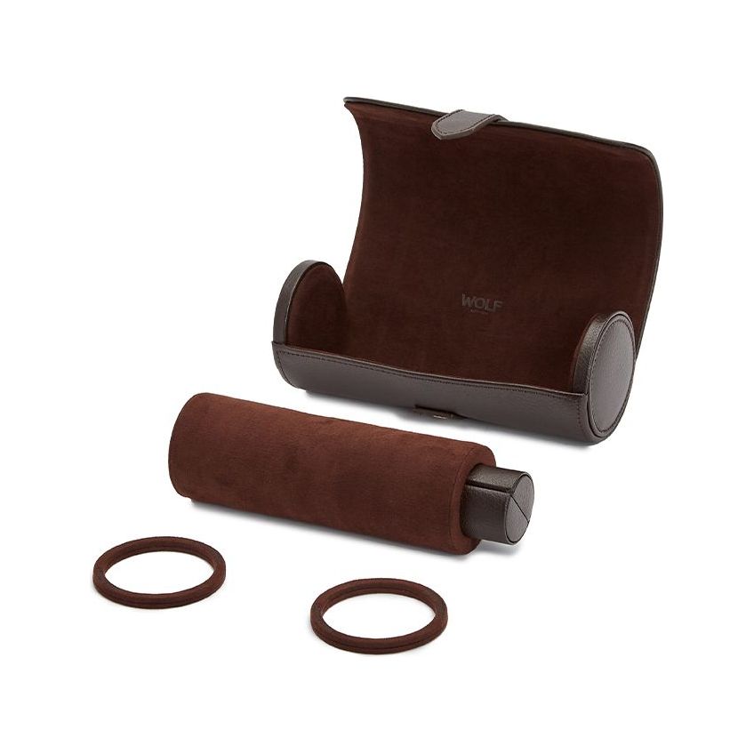 WOLF - Blake Watch Roll With Capsule, Brown