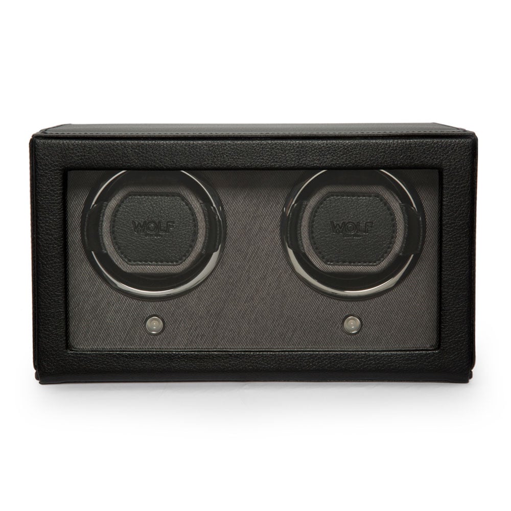 WOLF 1834 - Cub Double Watch Winder with Cover - Black
