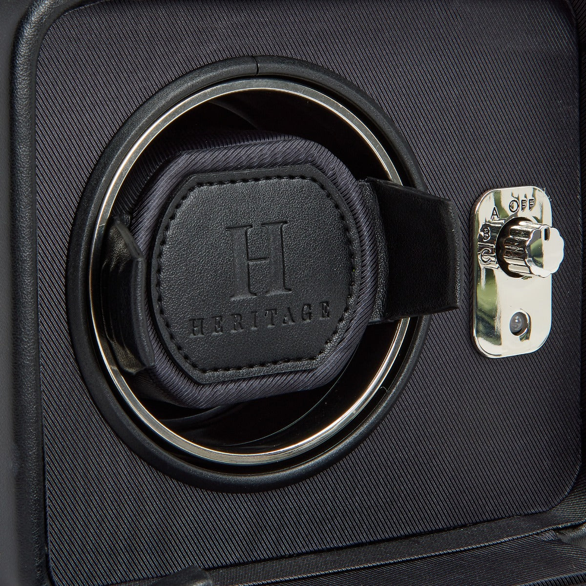 WOLF 1834 - Windsor Single Watch Winder with Cover - Black