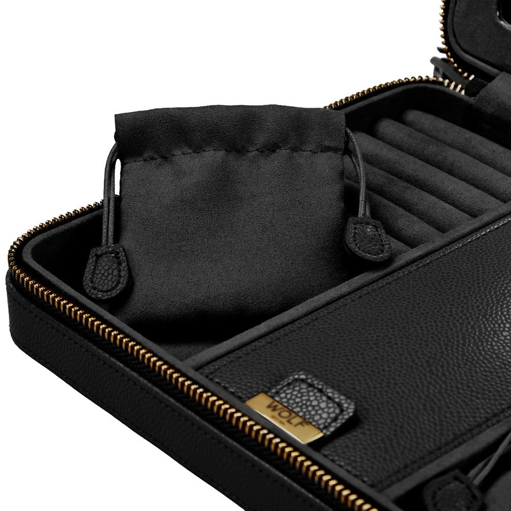 WOLF 1834 Lauren Large Zip Case - Black - view 5