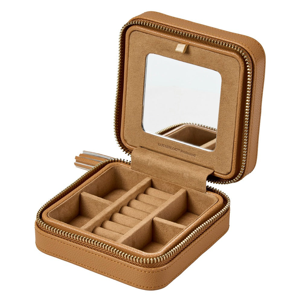 WOLF 1834 Lauren Zip Travel Case - Caramel - view 3