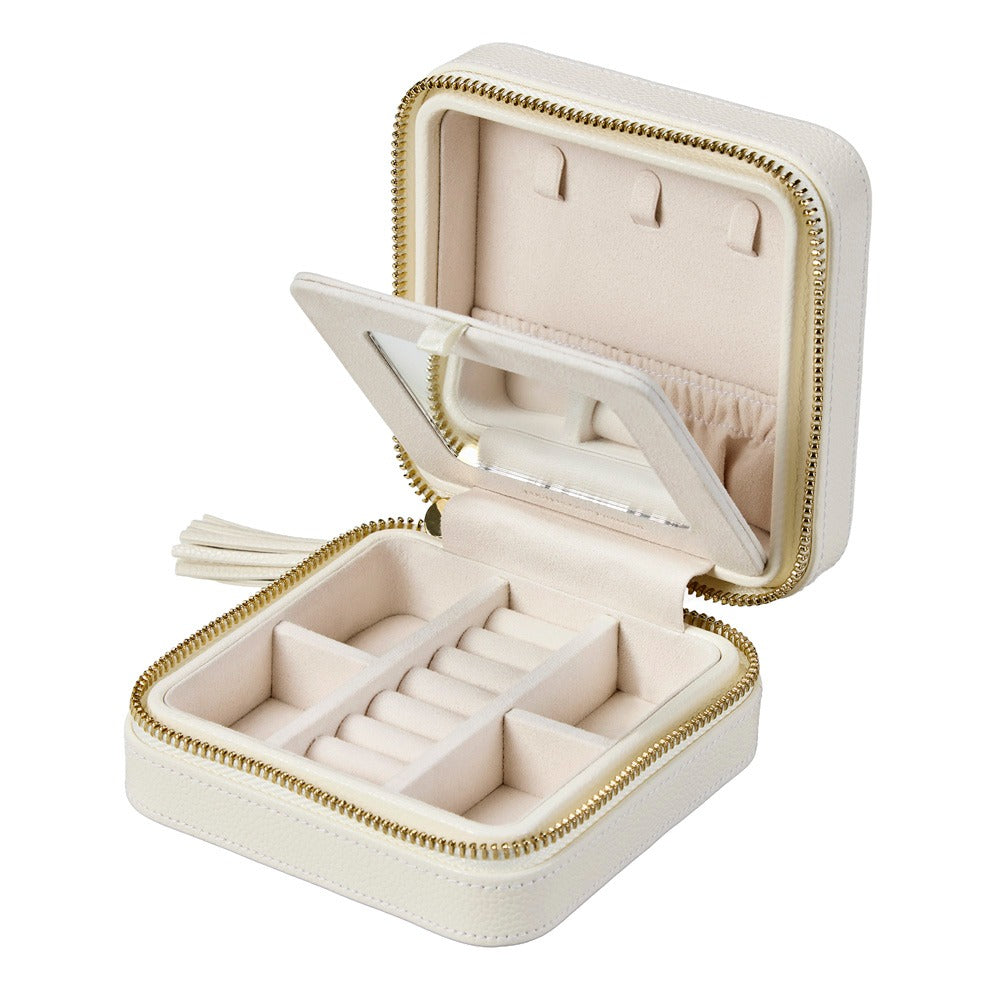 WOLF 1834 Lauren Zip Travel Case - Ivory - view 4