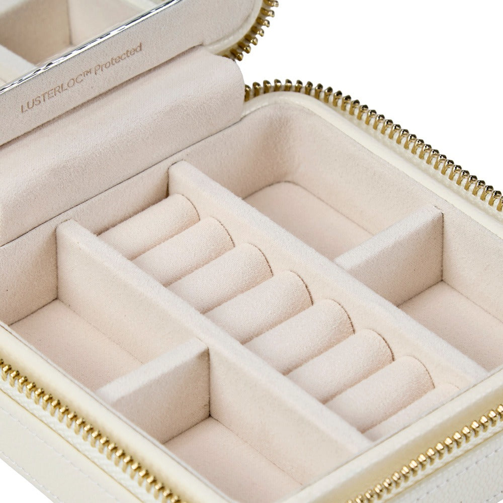 WOLF 1834 Lauren Zip Travel Case - Ivory - view 5