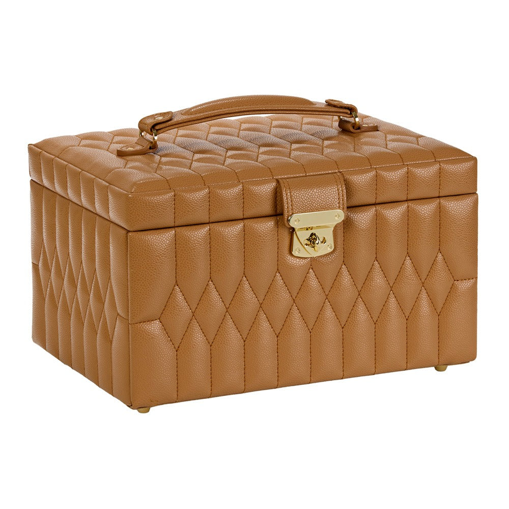 WOLF 1834 Lauren Medium Jewelry Box - Caramel