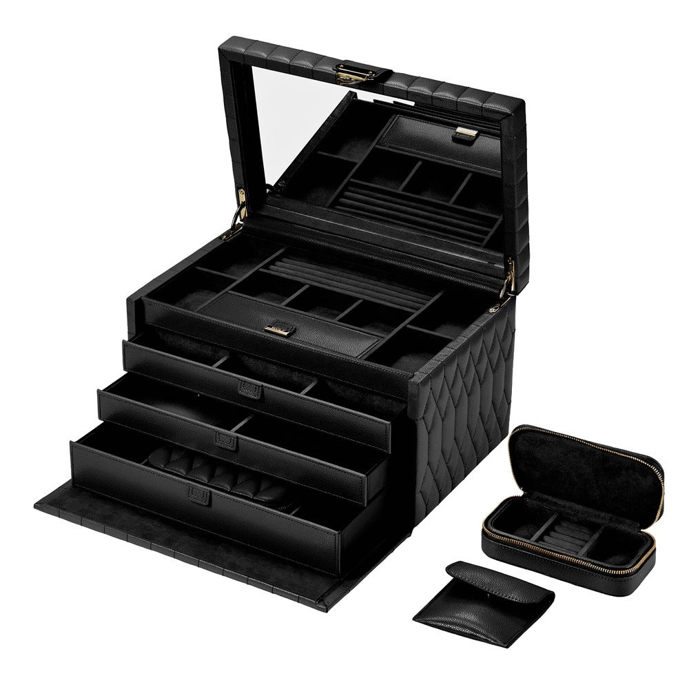 WOLF 1834 Lauren Large Jewelry Box - Black - view 3