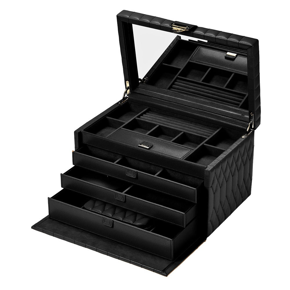 WOLF 1834 Lauren Large Jewelry Box - Black