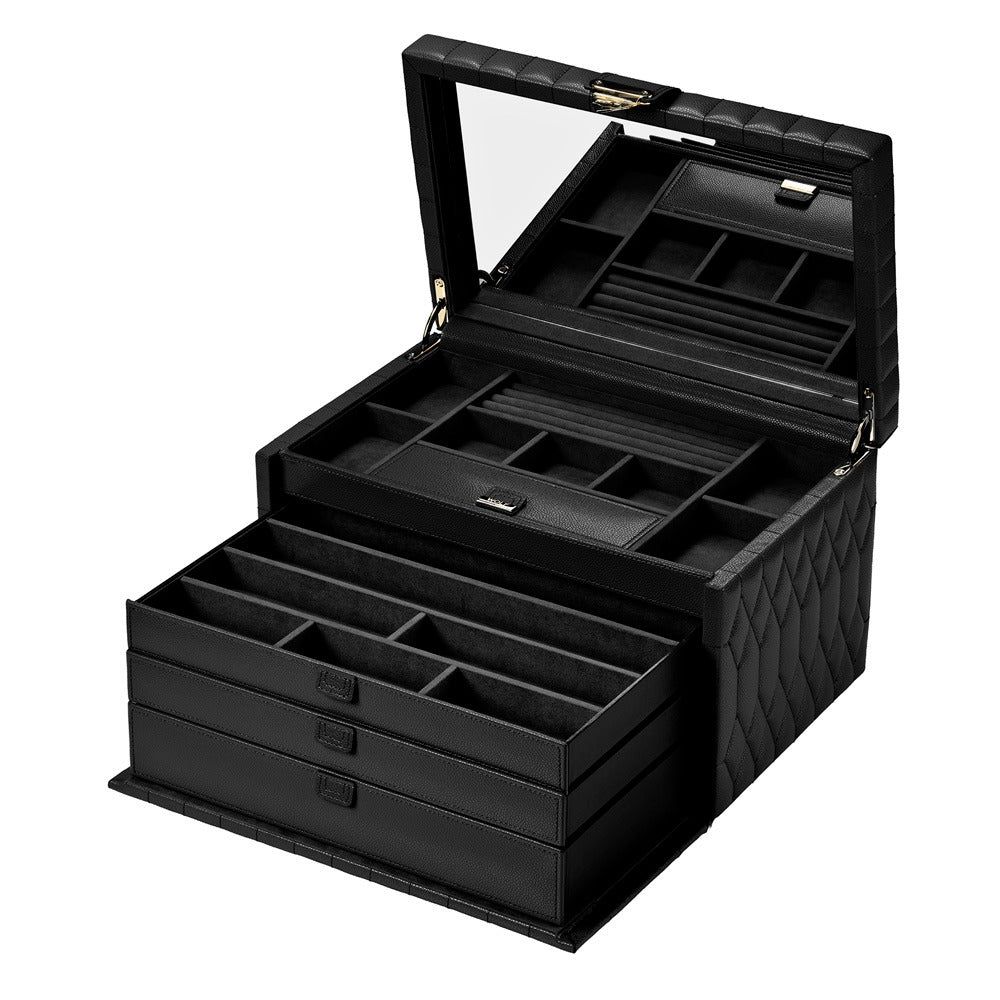 WOLF 1834 Lauren Large Jewelry Box - Black - view 2