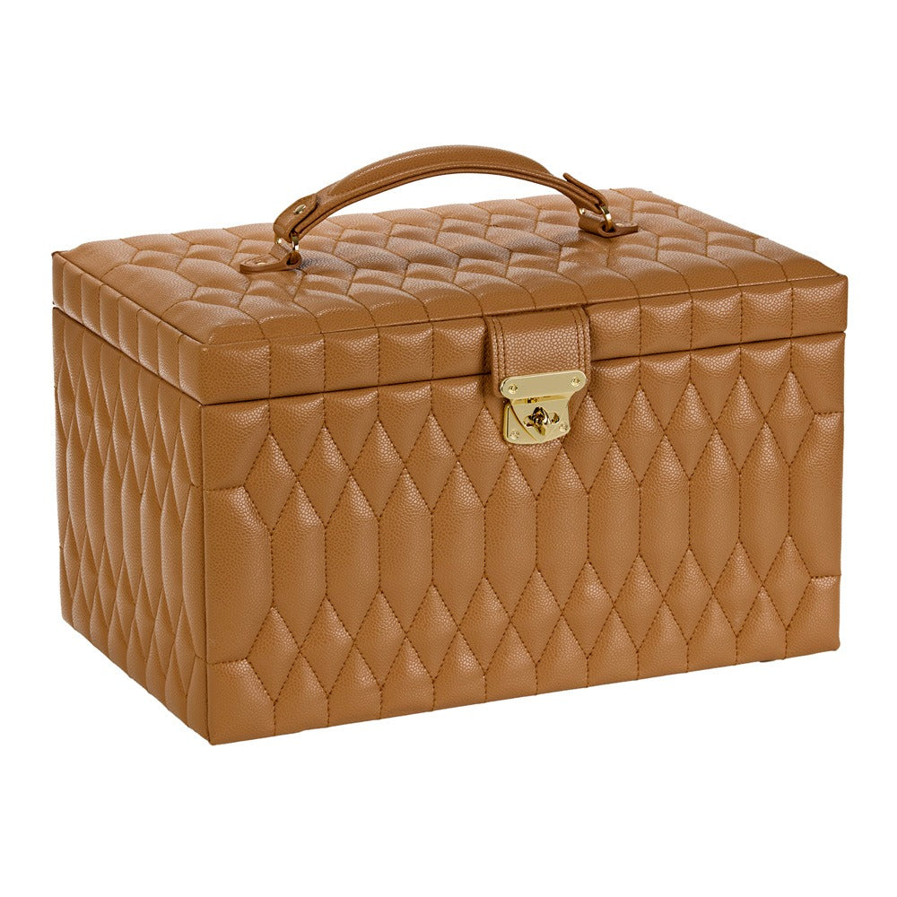 WOLF 1834 Lauren Large Jewelry Box - Caramel