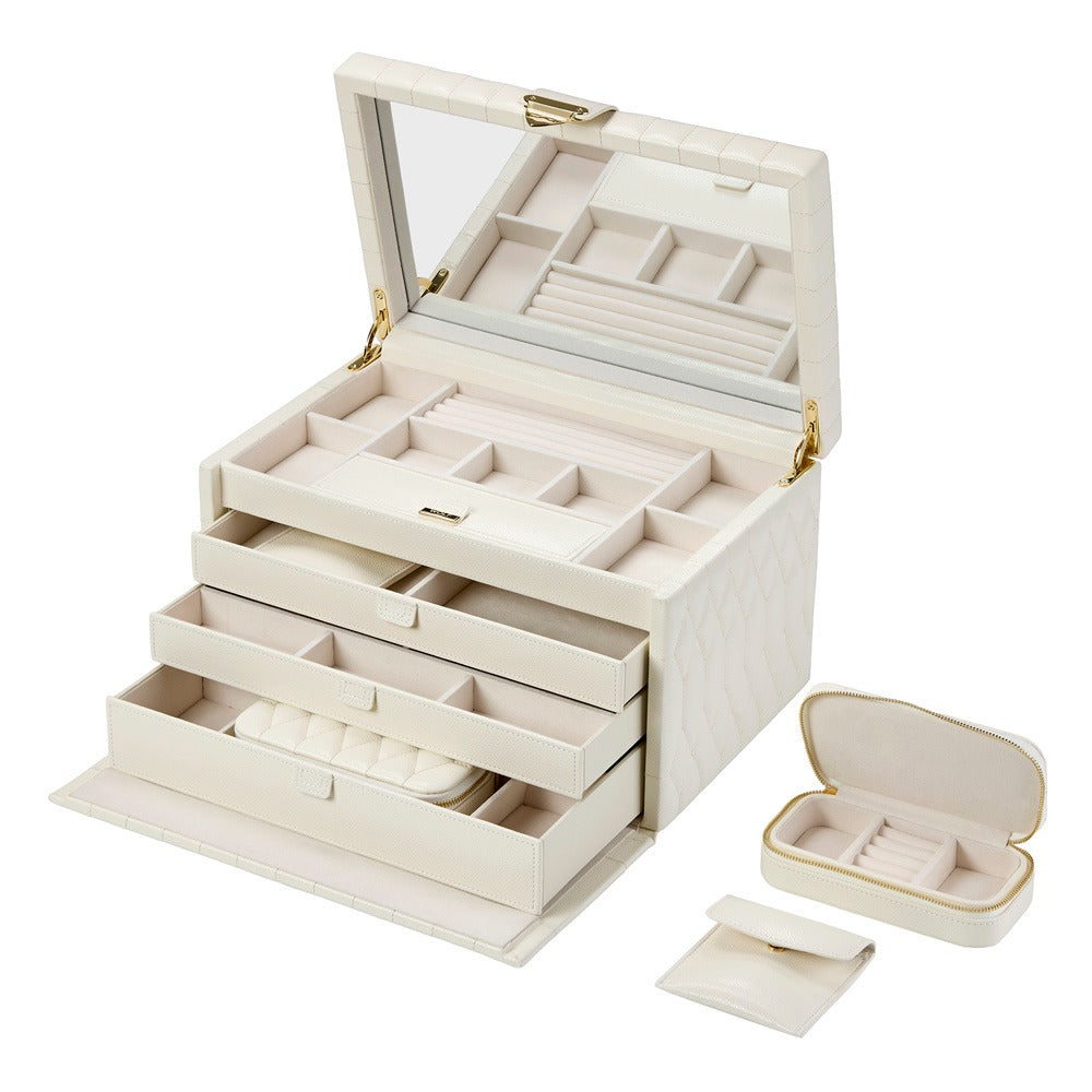 WOLF 1834 Lauren Large Jewelry Box - Ivory - view 3