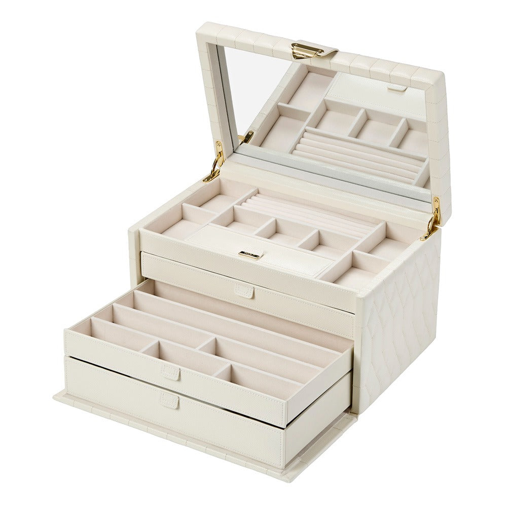 WOLF 1834 Lauren Large Jewelry Box - Ivory - view 5