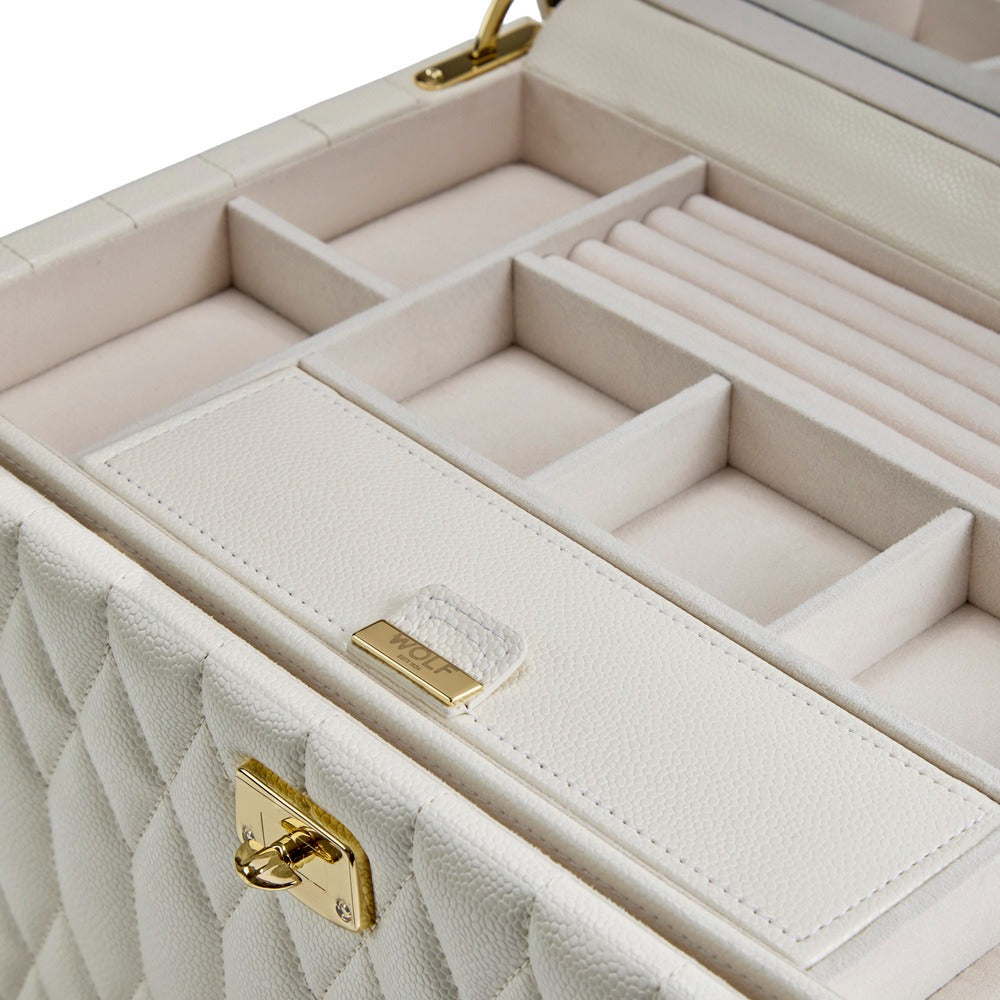 WOLF 1834 Lauren Large Jewelry Box - Ivory - view 4