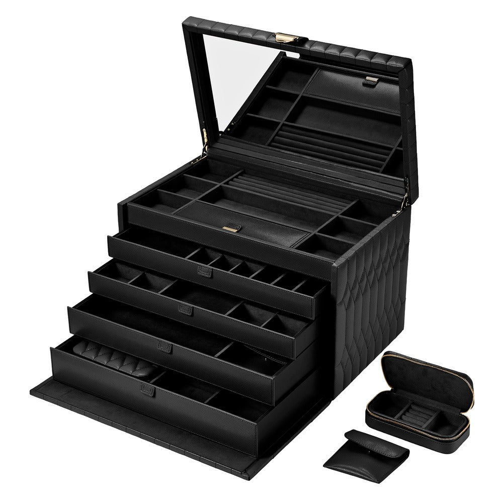 WOLF 1834 Lauren Extra Large Jewelry Box - Black - view 3