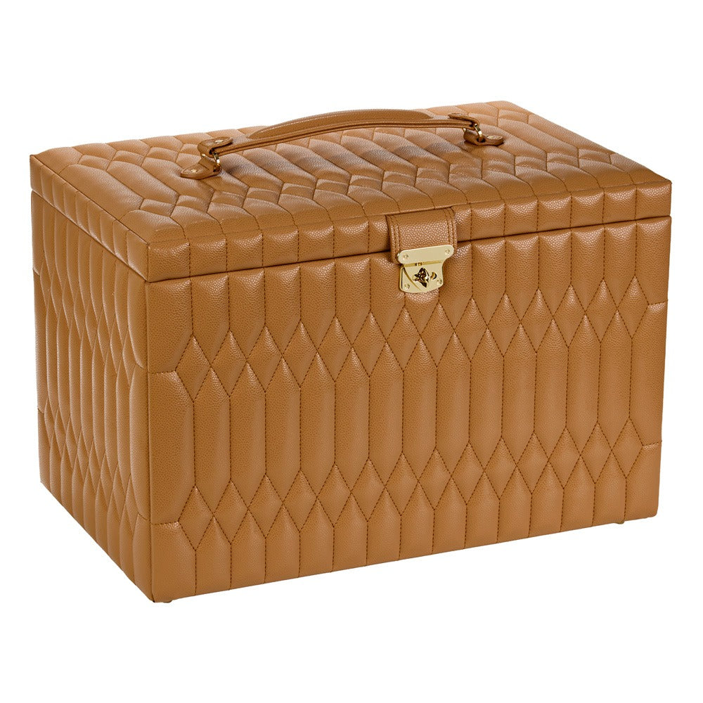 WOLF 1834 Lauren Extra Large Jewelry Box - Caramel