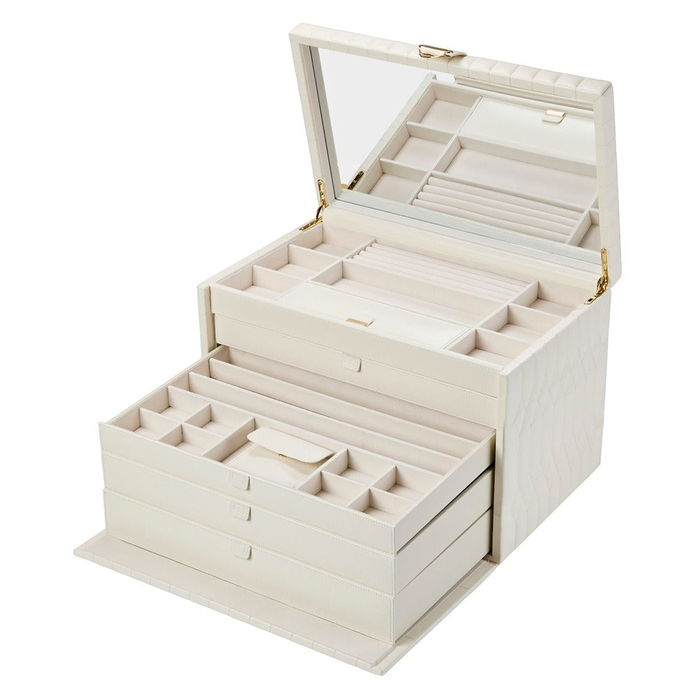 WOLF 1834 Lauren Extra Large Jewelry Box - Ivory - view 5