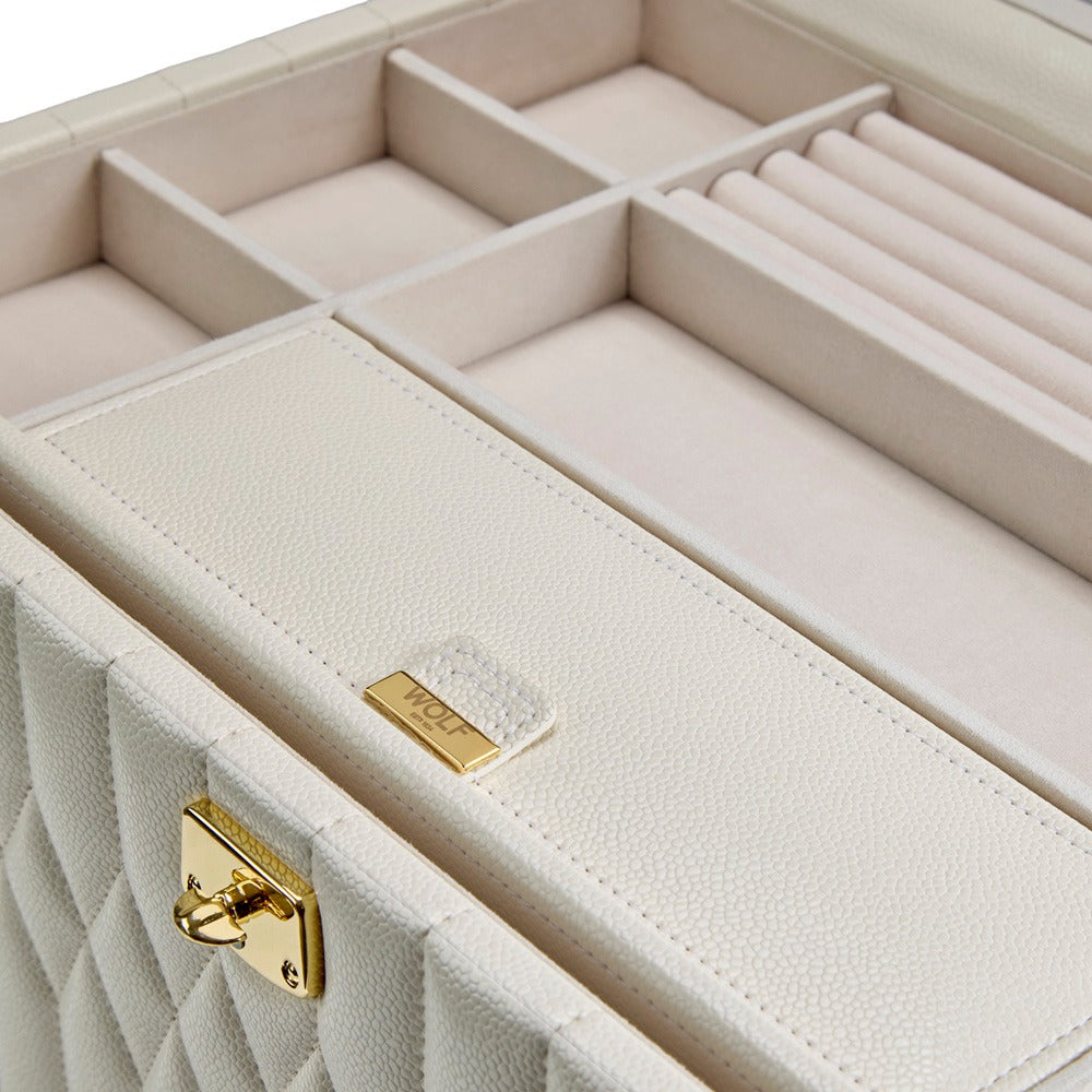 WOLF 1834 Lauren Extra Large Jewelry Box - Ivory - view 6