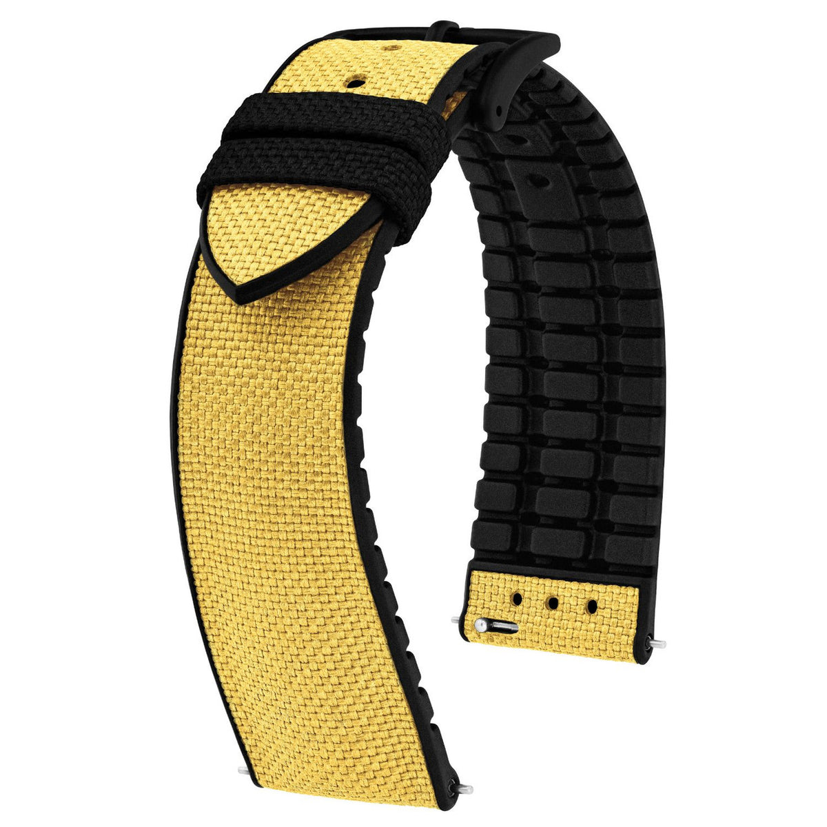 Hirsch ARNE VEGAN Performance Calfskin Watch Band 94 - Yellow