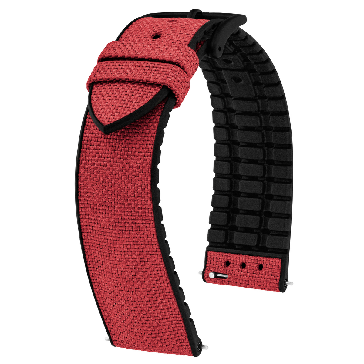 Hirsch ARNE VEGAN Performance Calfskin Watch Band 94 - Burgundy
