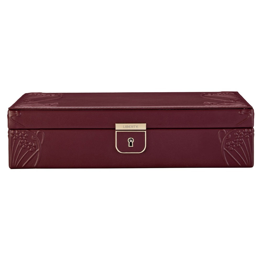 WOLF 1834 WOLF X LIBERTY Ianthe Medium Jewelry Box - Burgundy - view 5