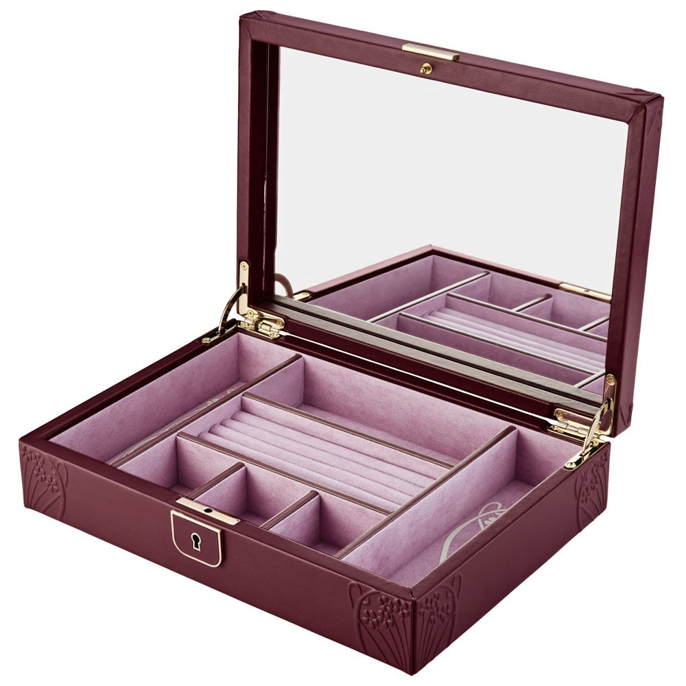 WOLF 1834 WOLF X LIBERTY Ianthe Medium Jewelry Box - Burgundy