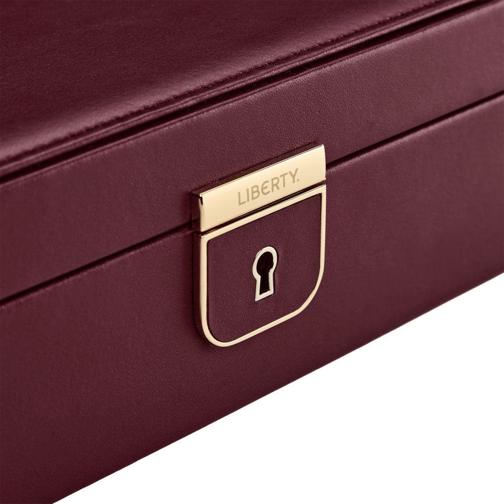 WOLF 1834 WOLF X LIBERTY Ianthe Medium Jewelry Box - Burgundy - view 4