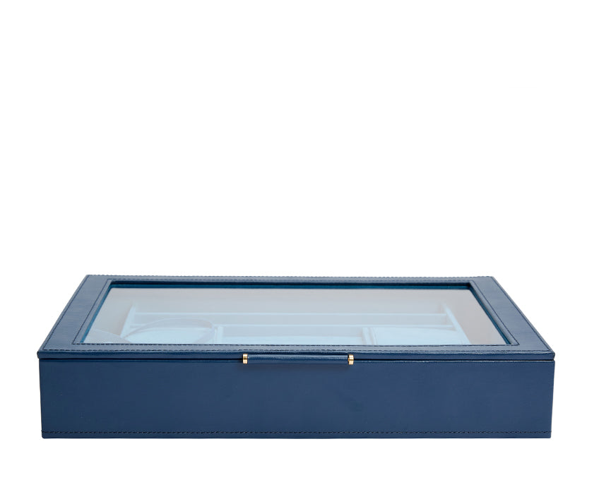 WOLF 1834 Sophia Jewelry Box with Window - Indigo - view 6