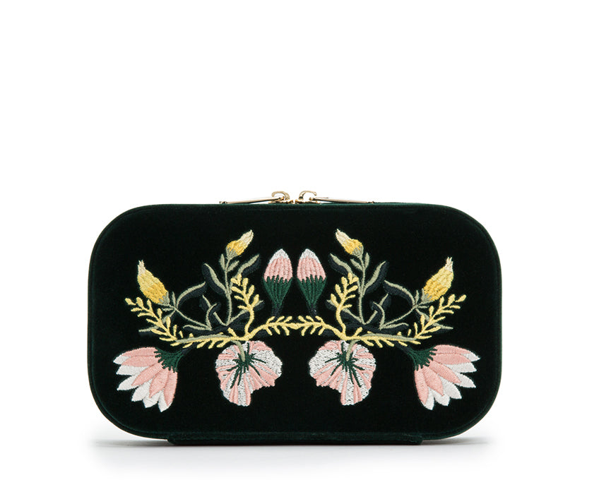 WOLF 1834 Zoe Travel Zip Case - Forest Green