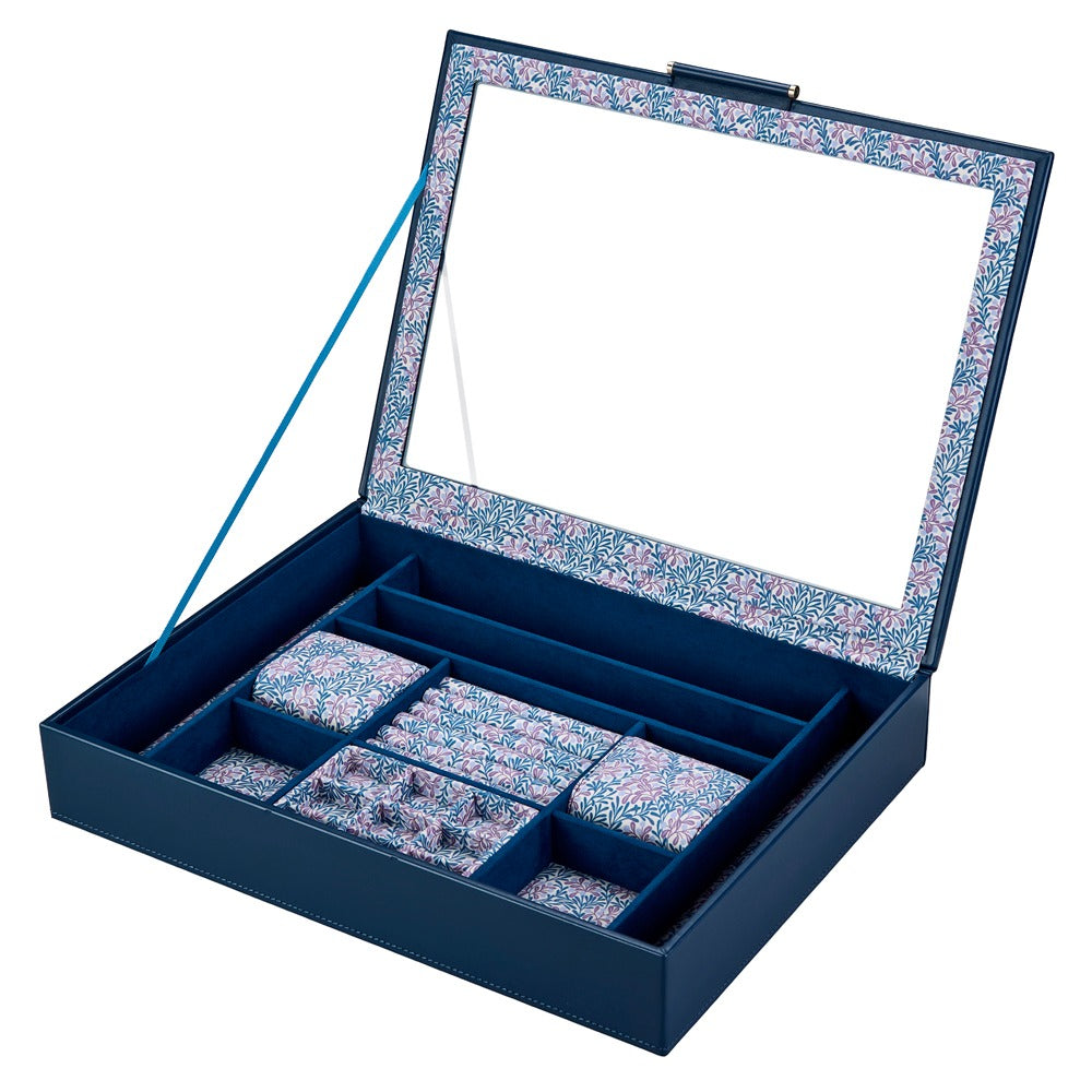 WOLF 1834 WOLF x Fiona Howard Sophia Jewelry Box with Window - Indigo Fruit Botanical - view 2
