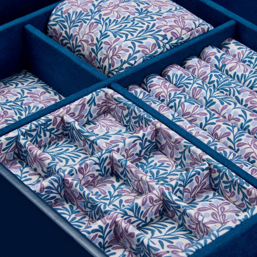 WOLF 1834 WOLF x Fiona Howard Sophia Jewelry Box with Window - Indigo Fruit Botanical - view 4
