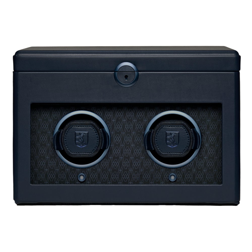 WOLF 1834 - Earth Double Watch Winder -  Midnight Blue