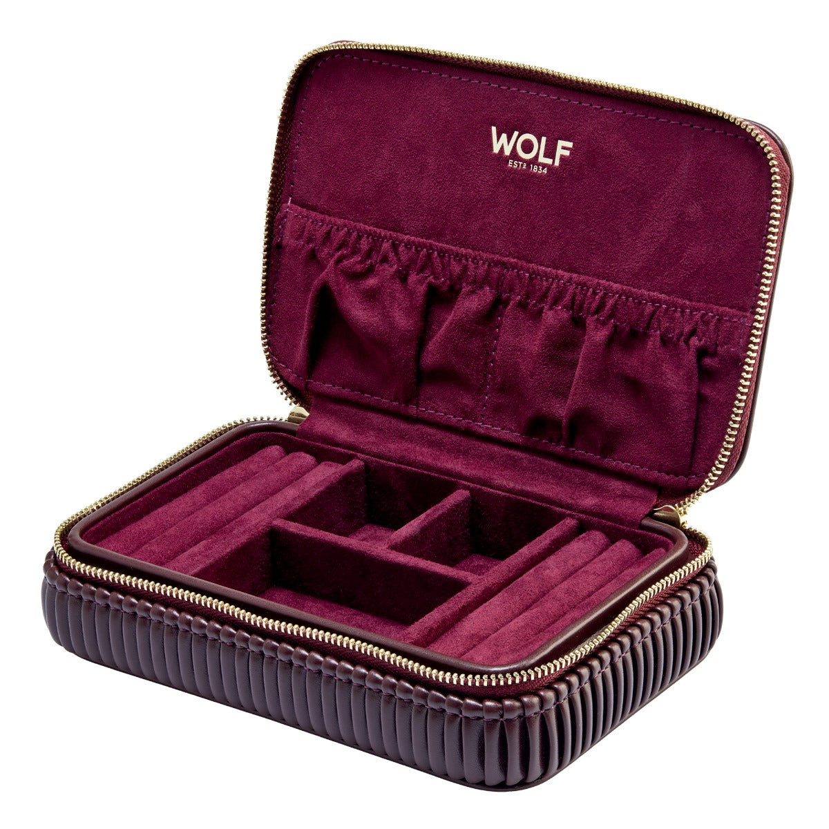WOLF 1834 - Bella Zip Case -  Bordeaux