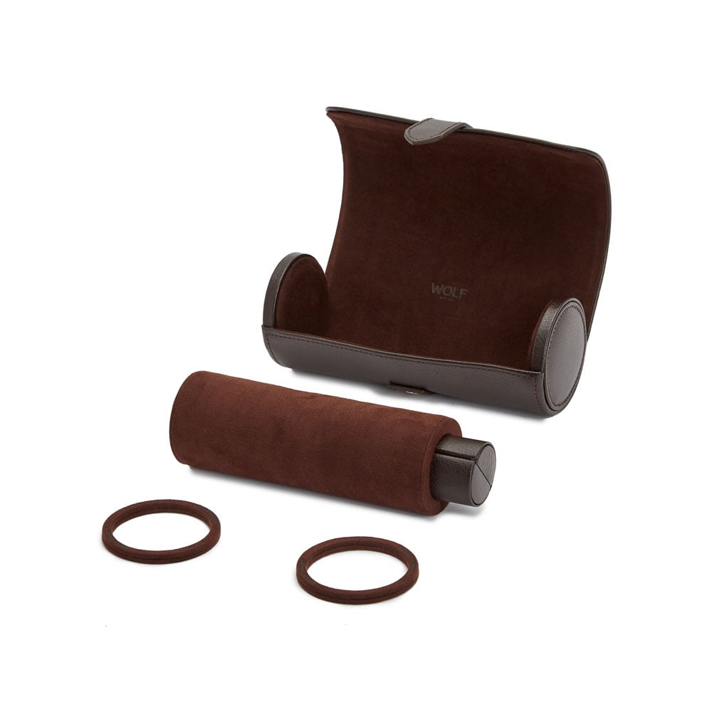 WOLF 1834 - Blake Watch Roll with Capsule - Brown