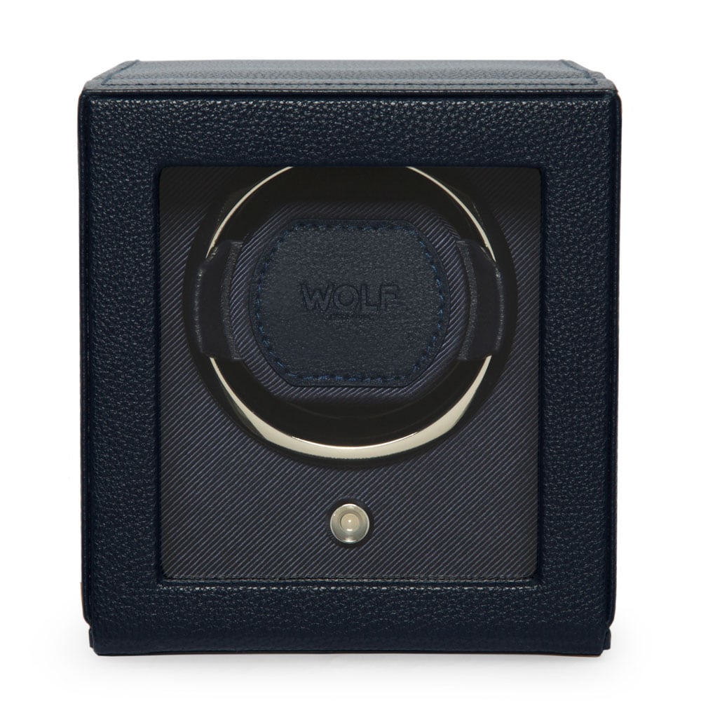 WOLF 1834 - Cub Single Watch Winder with Cover - Navy