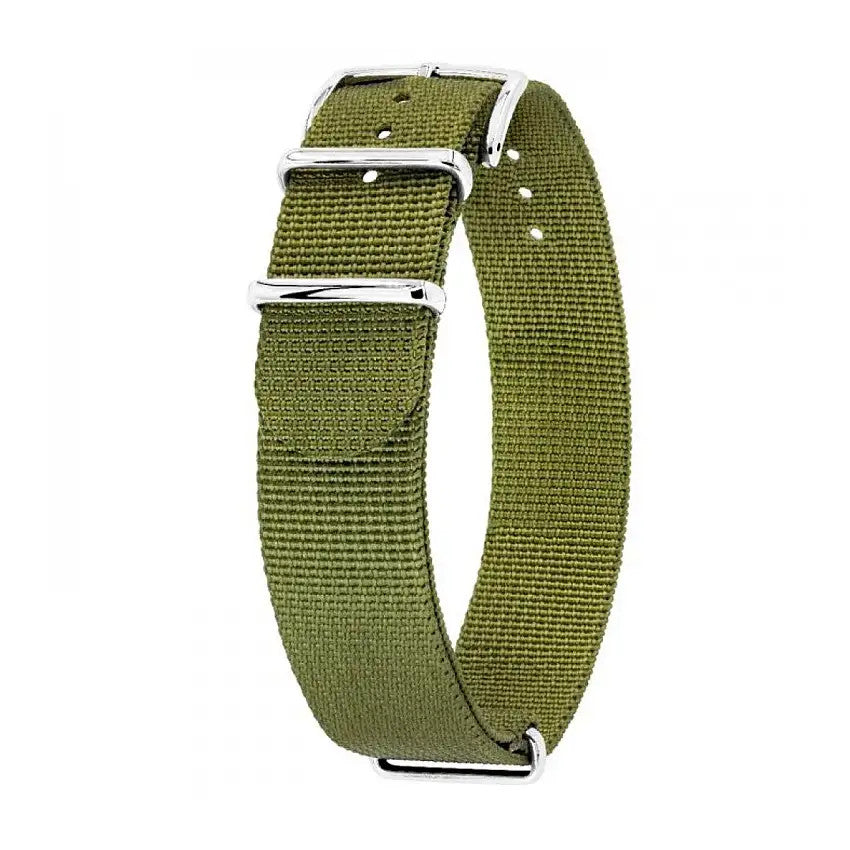 Hirsch RUSH Recycled military Watchband - Green