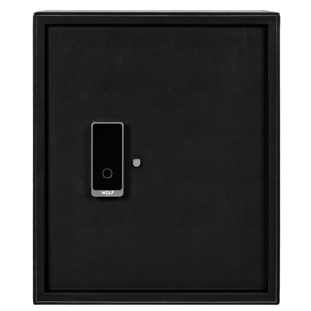 WOLF 1834 The Den 8 Piece Watch Winder Safe - Black
