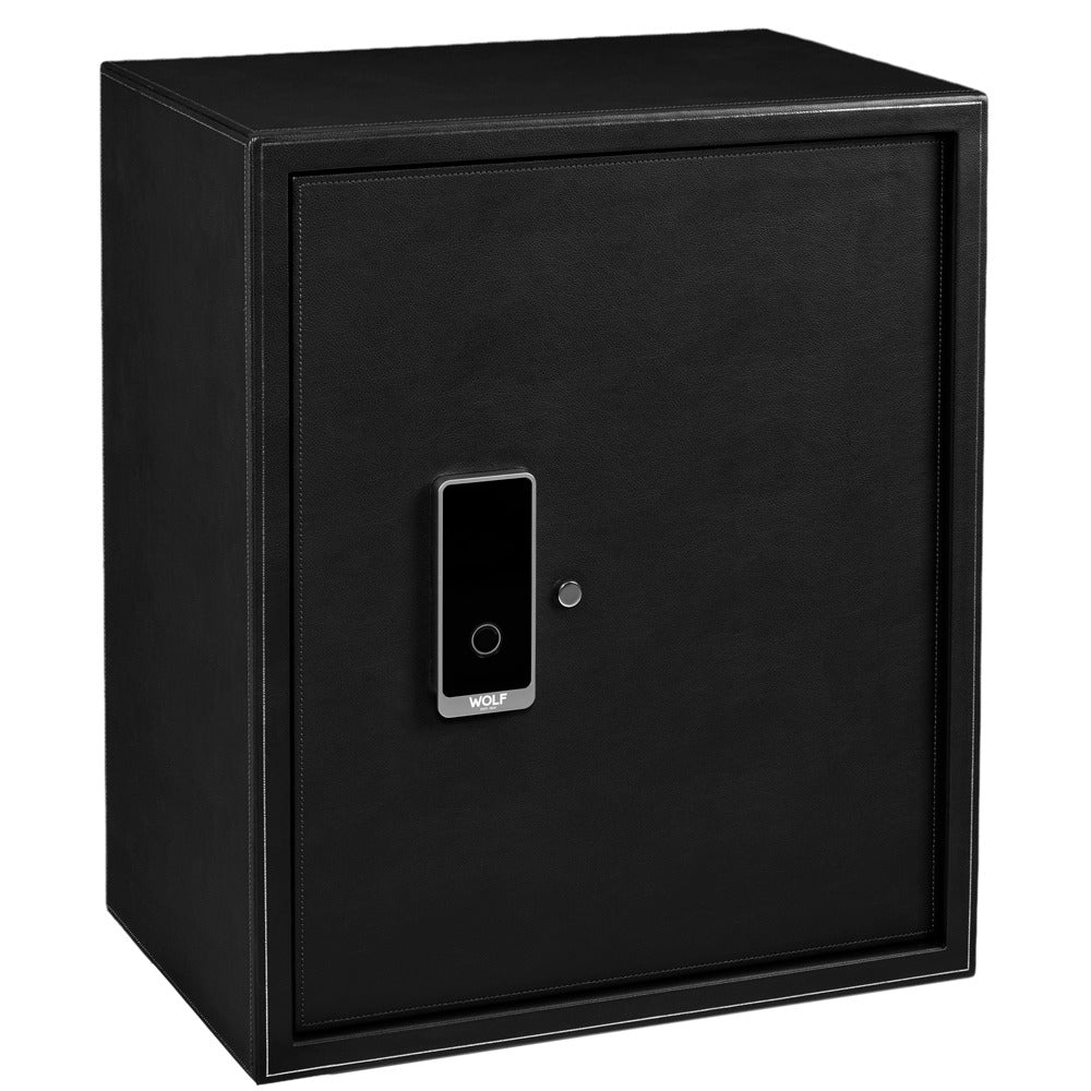 WOLF 1834 The Den 8 Piece Watch Winder Safe - Black - view 2