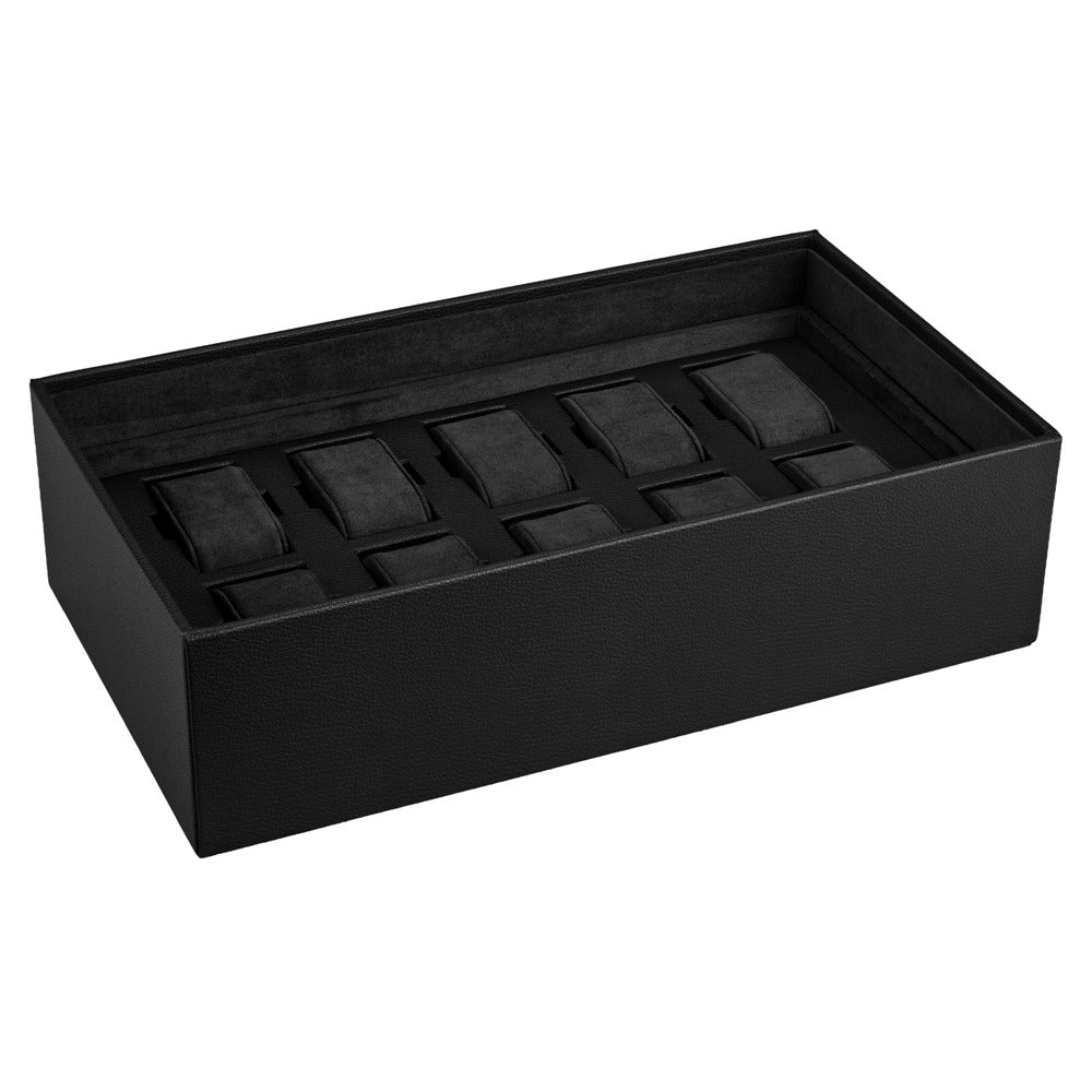 WOLF 1834 The Den 8 Piece Watch Winder Safe - Black - view 6