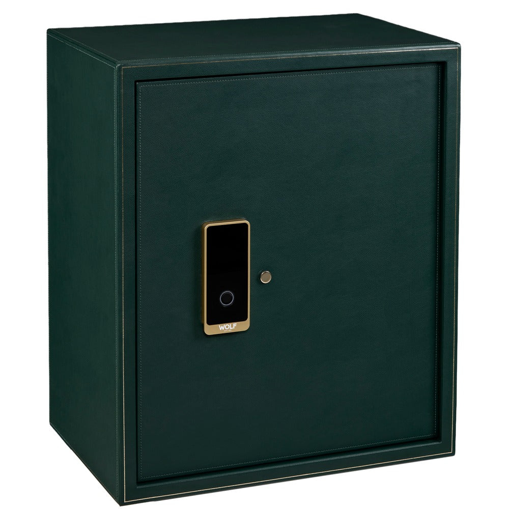 WOLF 1834 The Den 8 Piece Watch Winder Safe - Green