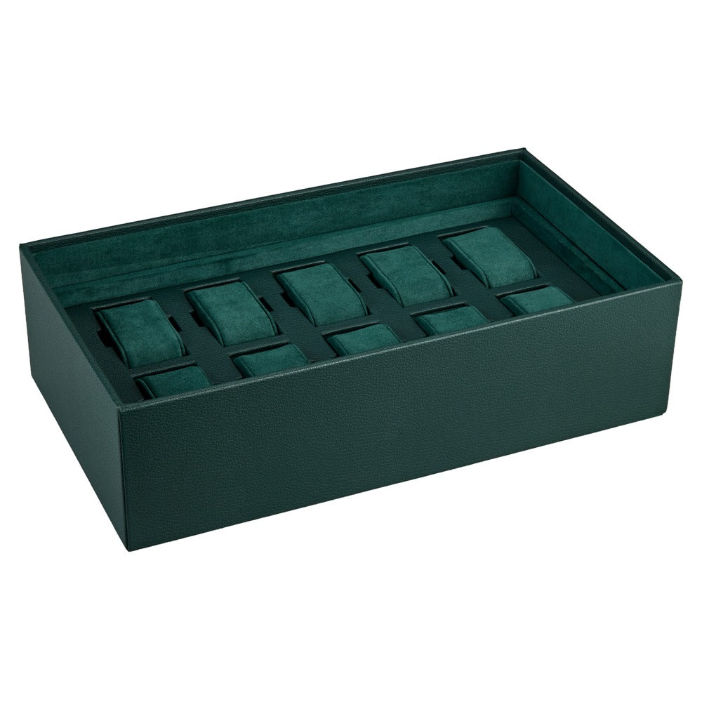 WOLF 1834 The Den 8 Piece Watch Winder Safe - Green - view 5