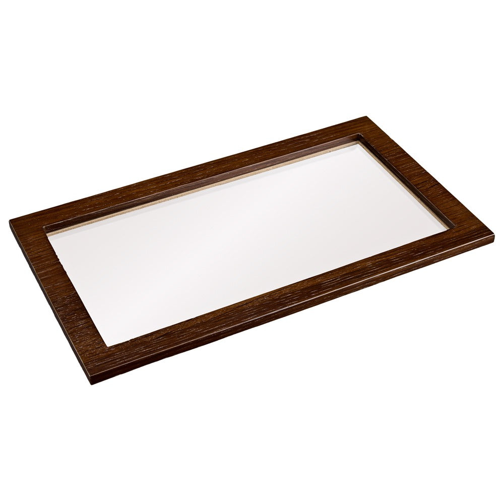 WOLF 1834 Vault Luxe Lid With Window - Chestnut Veneer