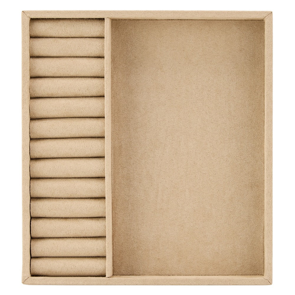 WOLF 1834 Vault Luxe Half Ring Multi Compartment Insert - Pewter