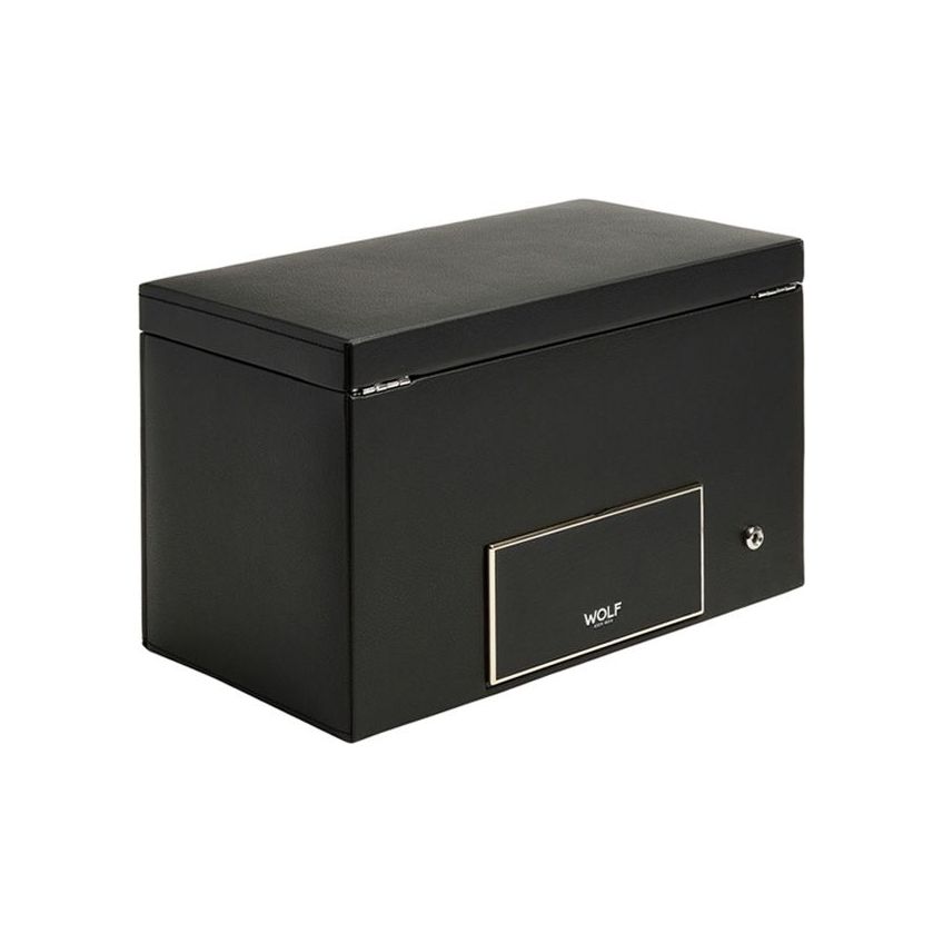 WOLF - Roadster Double Watch Winder With Storage