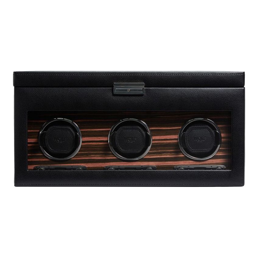 WOLF - Roadster Triple Watch Winder With Storage