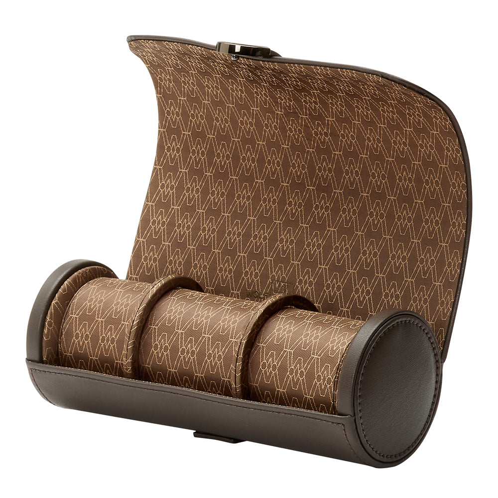 WOLF 1834 - Earth Triple Watch Roll - Coffee