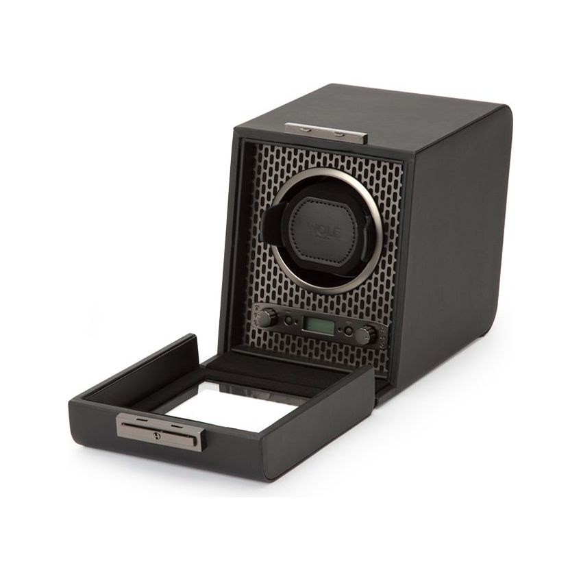 WOLF - Axis Single Watch Winder, Powder Coat