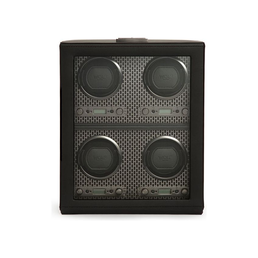 WOLF - Axis 4 Piece Watch Winder, Powder Coat